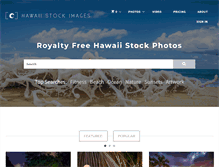 Tablet Screenshot of hawaiistockimages.com